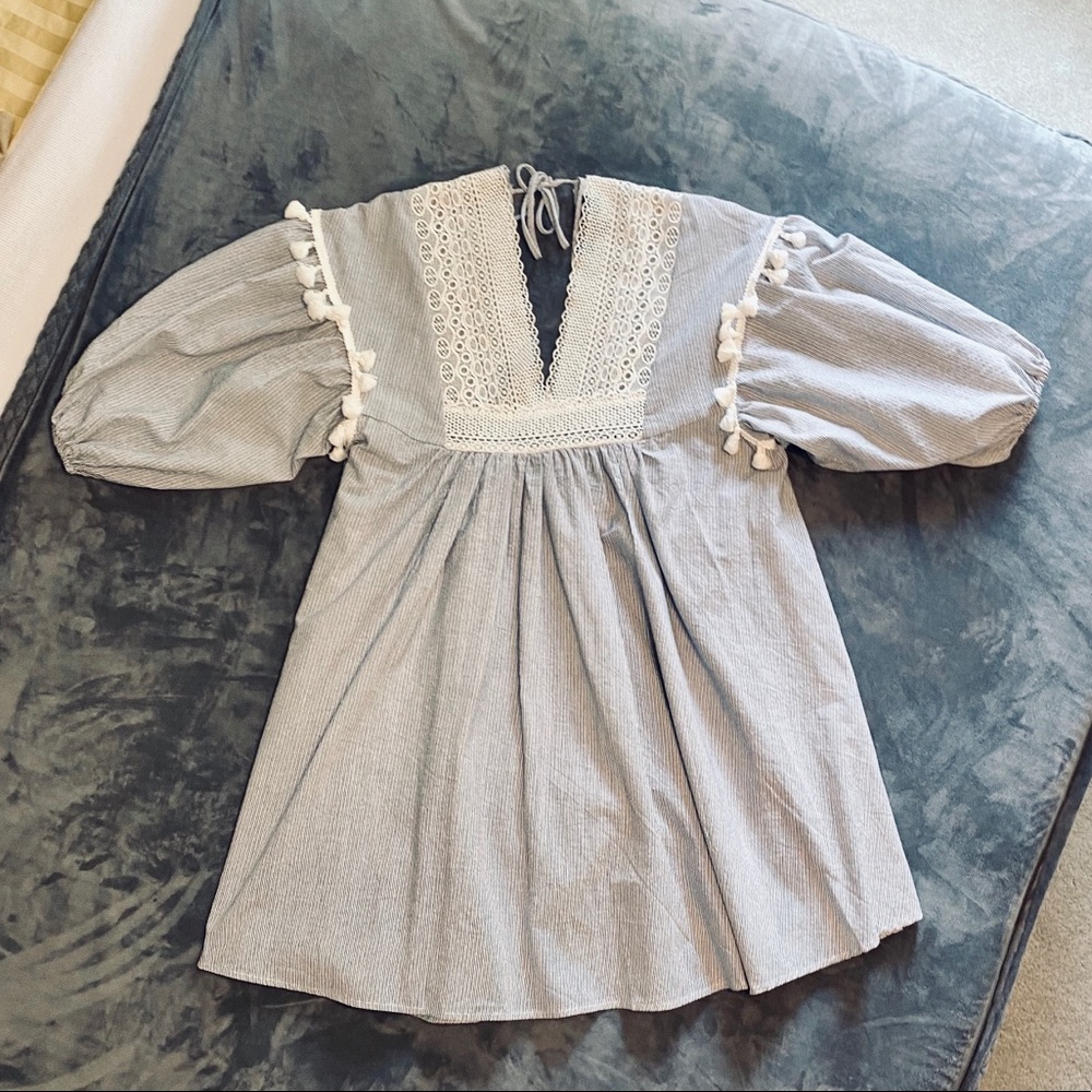 Aakaa Embroidered Coverup Dress
